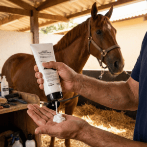 Linimento, pasta e gel de massagem para cavalo: o “geladinho” não trata lesão